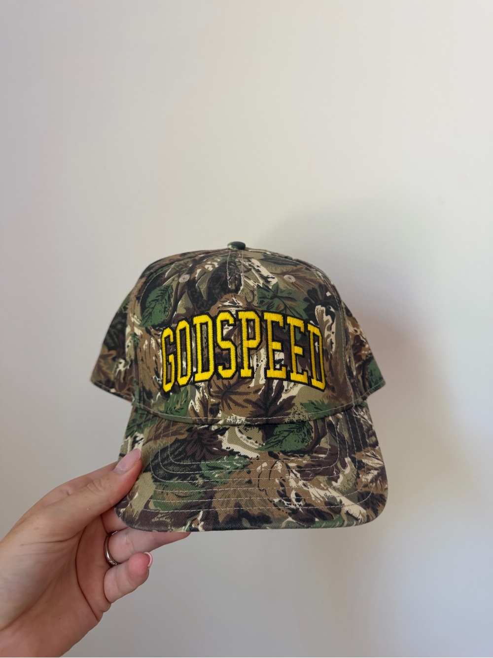 Zach Bryan Godspeed Embroidered Camo Baseball Cap